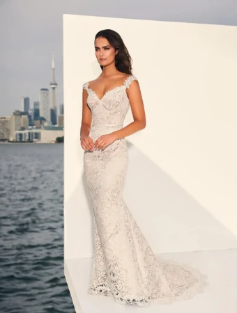 Paloma Blanca 4840 #0 Natural/Pearl/Satin Lining thumbnail