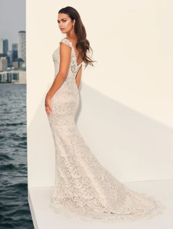 Paloma Blanca 4840 #1 Natural/Pearl/Satin Lining thumbnail