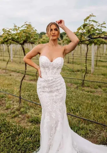 Essense of Australia Sale D3647 #1 Ivory/Ivory/Platinum thumbnail