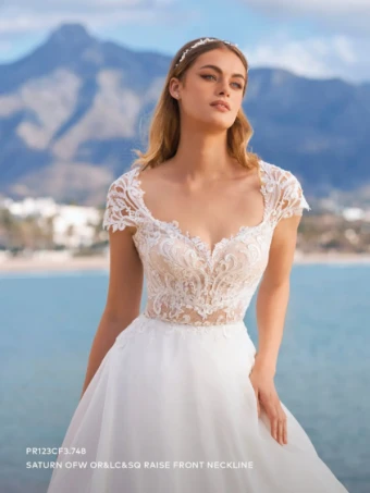 Pronovias Sale Saturn #1 Off White/Nude thumbnail