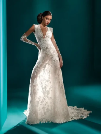 Pronovias Sale SOLEIL #3 Off White/Creta/Nude thumbnail