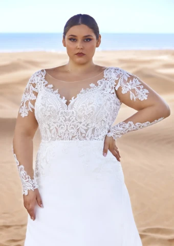 Pronovias Sale Yushan #1 Off White/Nude thumbnail