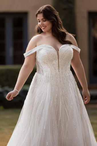 Sophia Tolli Sale SAFFRON #5 Ivory thumbnail