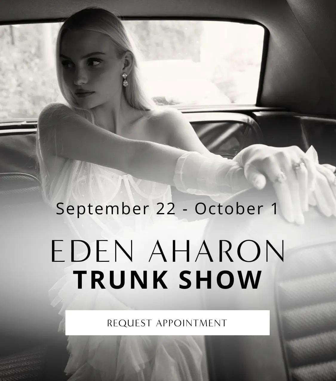 Eden Aharon Trunk show September - October banner for mobile