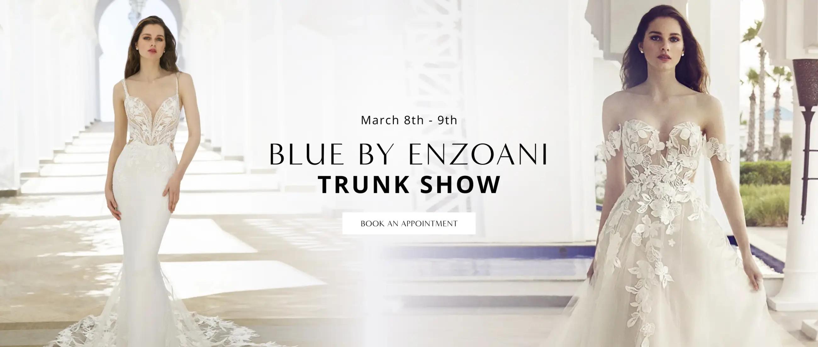 Blue By Enzoani Trunk Show banner