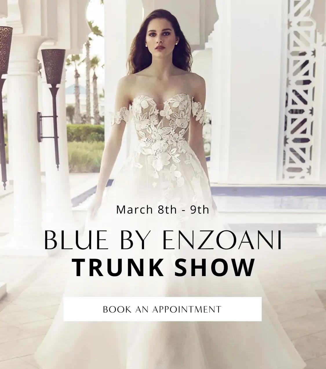 Blue By Enzoani Trunk Show banner mobile
