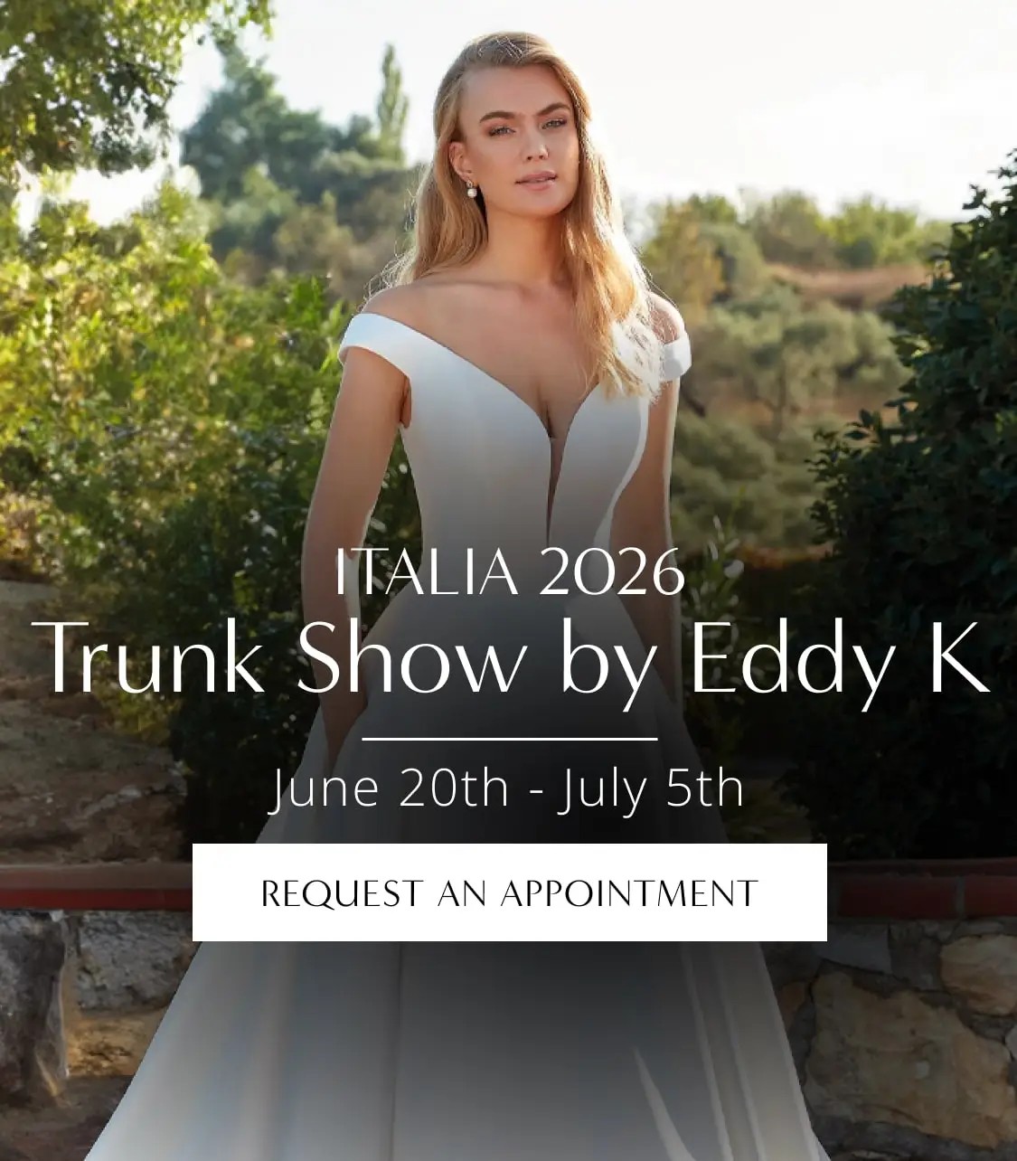 Eddy K Trunk Show Banner for Mobile